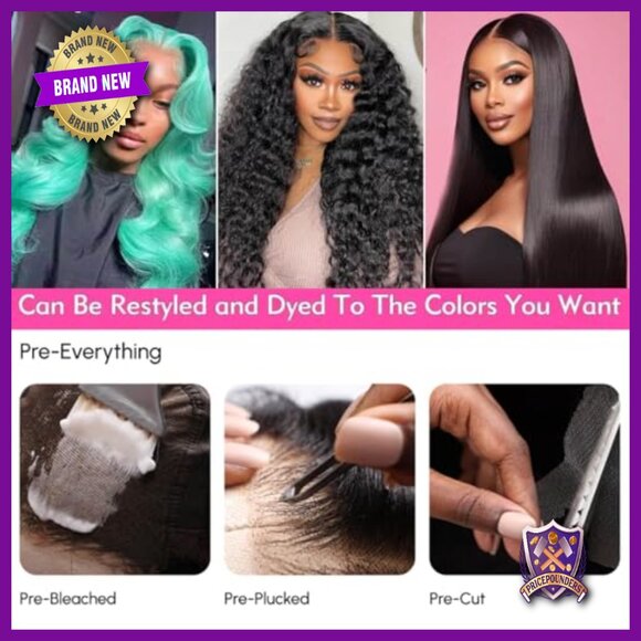 30 Inch Glueless Wear and Go Human Hair Wig 180 Density Body Wave